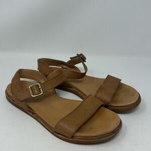 Kork-Ease Yucca Sandals Brown Leather Size 8 Shoes Womens Flats Summer
